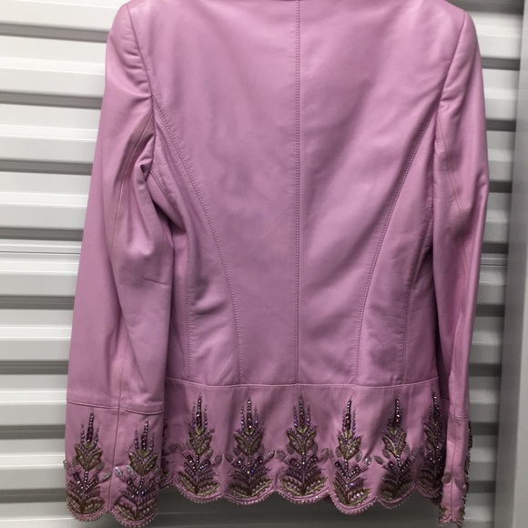 Escada purple embellished leather - Picture 6 of 9